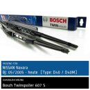 Bosch Scheibenwischer Nissan Navara [Type: D40/D40M],...