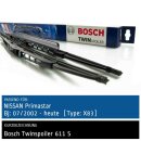 Bosch Scheibenwischer Nissan Primastar [Type: X83],...