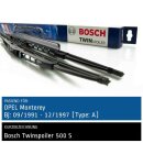 Bosch Scheibenwischer Opel Monterey [Type: A], 09/1991...