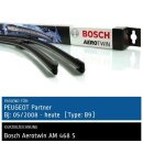 Bosch Scheibenwischer Peugeot Partner [Type: B9], 05/2008...