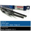 Bosch Scheibenwischer Suzuki Swift [Type: Z], 11/2014 bis...