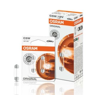 Original Osram Glühlampe ,Typ C5W, 10 Stück