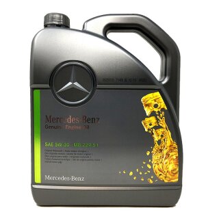 Original Mercedes Motoröl, Star Parts, 5W-30, MB 229.51, 5l Motoröl