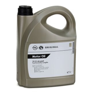 Original Opel Motoröl, Longlife, GM, 5W-30, 5l Motoröl, GM-LL-A-025, GM-LL-B-025, GM dexos2
