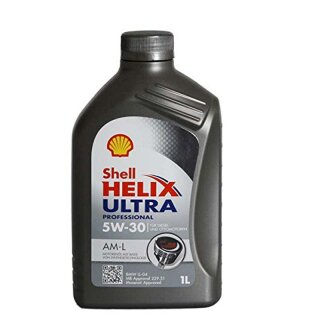 Shell Motoröl 5W30 Helix Ultra, Professional AM-L, Freigabe: MB 229.51, BMW Longlife-04, 1l-Flasche
