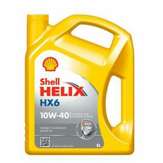 Shell Motoröl 10W40 Helix HX6, Freigabe: MB 229.3, Renault RN0700, VW 501 01, VW 505 00, 5l-Kanister