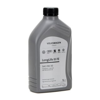 Original VAG Motoröl, Longlife III FE, 0W-30, 1l Motoröl, VW 504 00, VW 507 00