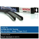 Bosch Scheibenwischer Alpina B5/D5 Touring [5er, F11], 03/2011 bis heute, AeroTwin Flachbalken-Scheibenwischer, Set: vorne