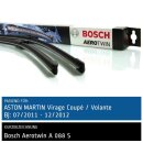 Bosch Scheibenwischer Aston Martin Virage Coupé/Volante, 07/2011 bis 12/2012, AeroTwin Flachbalken-Scheibenwischer, Set: vorne