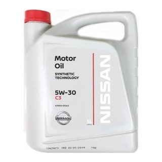 Original Nissan Motoröl Synthetic Technologie, 5W-30, 5L Motoröl