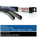 Bosch Scheibenwischer Chevrolet Aveo [Type: KL1T/T300], 06/2011 bis 12/2017, AeroTwin Flachbalken-Scheibenwischer, Set: vorne