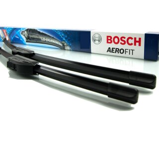 Bosch Scheibenwischer Chevrolet Aveo [Type: KL1S/T250/T255], 02/2006 bis 12/2011, AeroFit Flachbalken-Scheibenwischer, Set: vorne