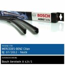 Bosch Scheibenwischer Mercedes Benz Citan, 07/2012 bis heute, AeroTwin Flachbalken-Scheibenwischer, Set: vorne