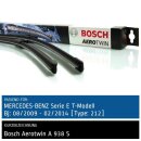 Bosch Scheibenwischer Mercedes Benz E-Klasse T-Modell [W212], 08/2009 bis 02/2014, AeroTwin Flachbalken-Scheibenwischer, Set: vorne