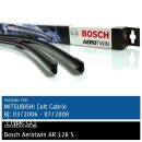 Bosch Scheibenwischer Mitsubishi Colt Cabrio  [Type: CZ], 03/2006 bis 07/2008, AeroTwin Flachbalken-Scheibenwischer, Set: vorne